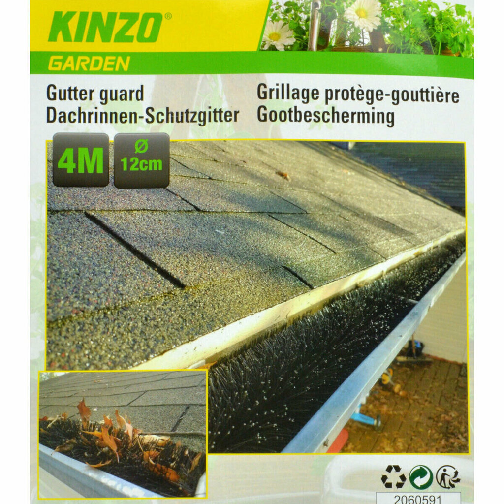 Kinzo notekas aizsargrežģis-birste, 4 m цена и информация | Dārza instrumenti | 220.lv