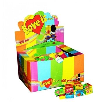 Košļājamā gumija Love Is Mix 1 kaste (100 gab.) cena un informācija | Saldumi | 220.lv