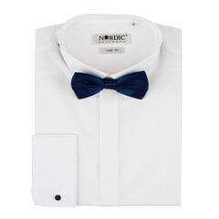 Vīriešu vienkrāsains krekls NORDIC, pieguļošs siluets - ar garām piedurknēm cena un informācija | Vīriešu krekli | 220.lv