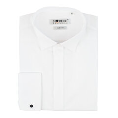 Рубашки однотонные мужские Nordic, приталенный силуэт - c длинным рукавом цена и информация | Мужские рубашки | 220.lv