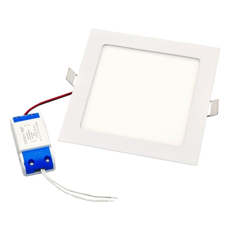 Iebūvējamais kvadrāts LED panelis "AIRA" 12W cena un informācija | Iebūvējamās lampas, LED paneļi | 220.lv