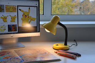 G.LUX XGD-2028 galda lampa, dzeltenā цена и информация | Настольные лампы | 220.lv