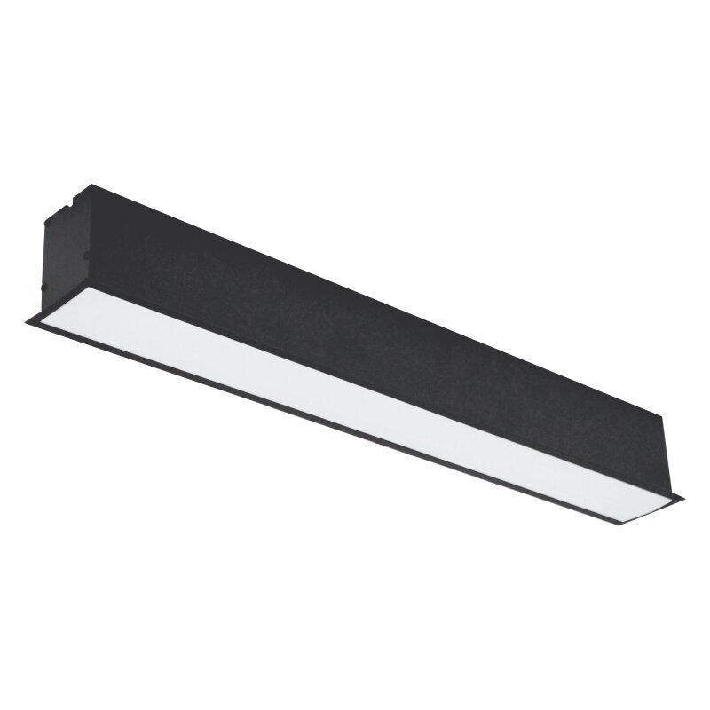 Iebūvējamais melns LED gaismeklis "ESNA" 20W цена и информация | Iebūvējamās lampas, LED paneļi | 220.lv