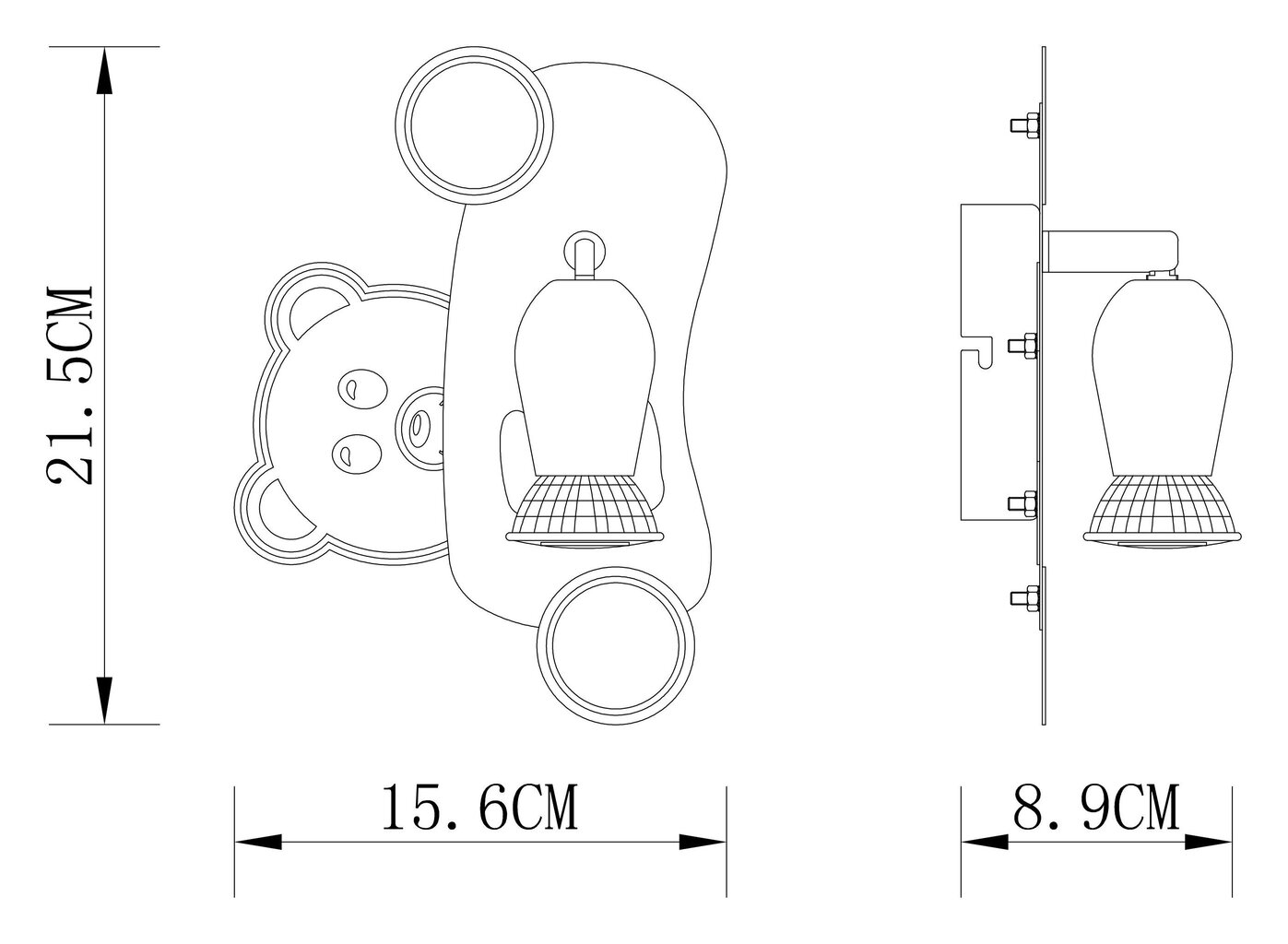 Bērnu lampa G.LUX GM-688/1 цена и информация | Lampas bērnu istabai | 220.lv