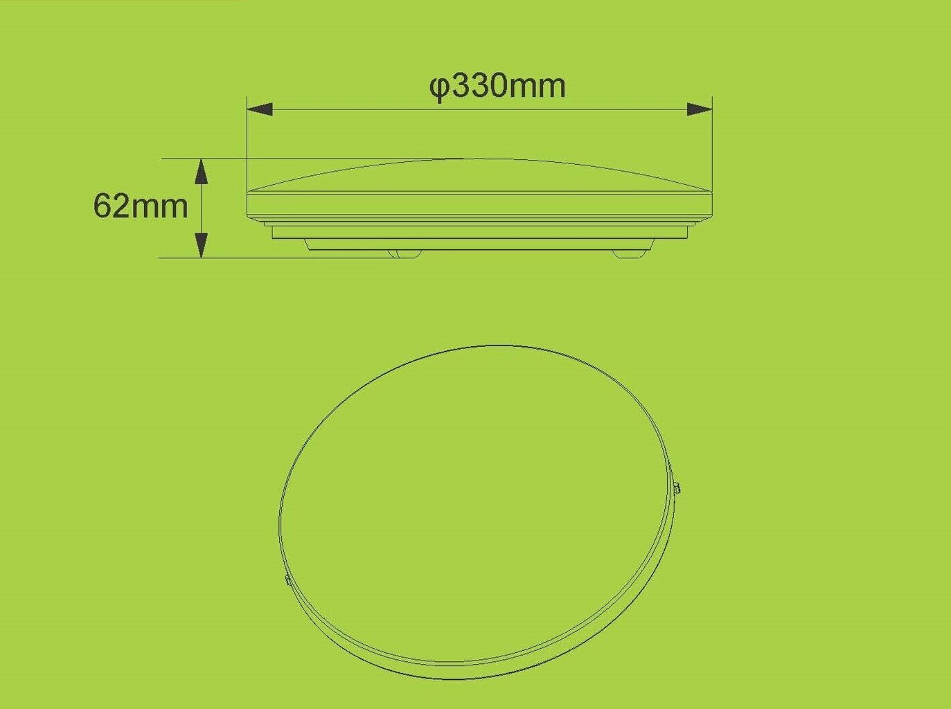 LED lampa G.LUX GR-LED-ROUND-18W cena un informācija | Griestu lampas | 220.lv