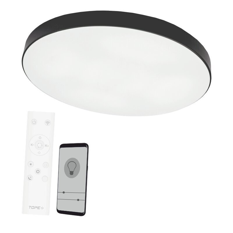 Plafonveida melns LED gaismeklis "BOSTON" 2x48W цена и информация | Griestu lampas | 220.lv