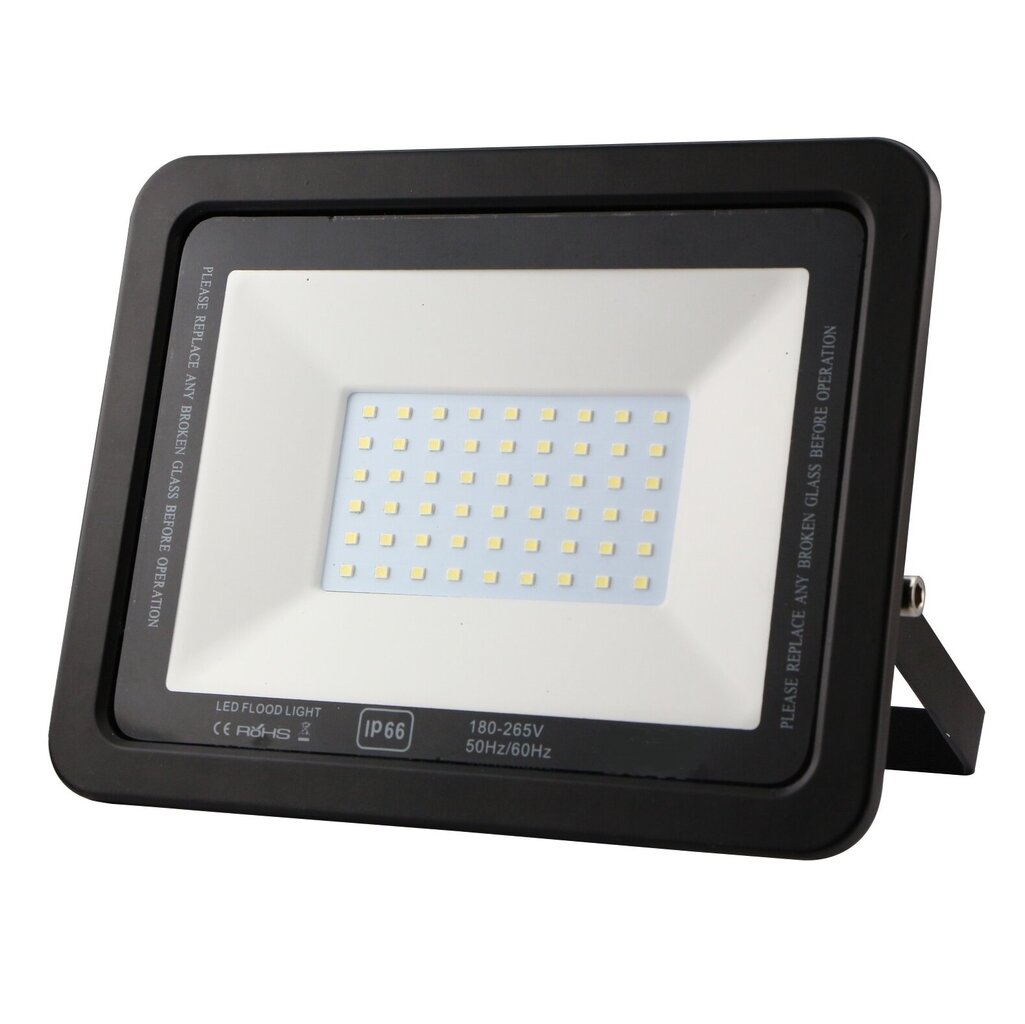 Āra LED Prožektors GR-ECO-FL-10W Melns cena un informācija | Āra apgaismojums | 220.lv