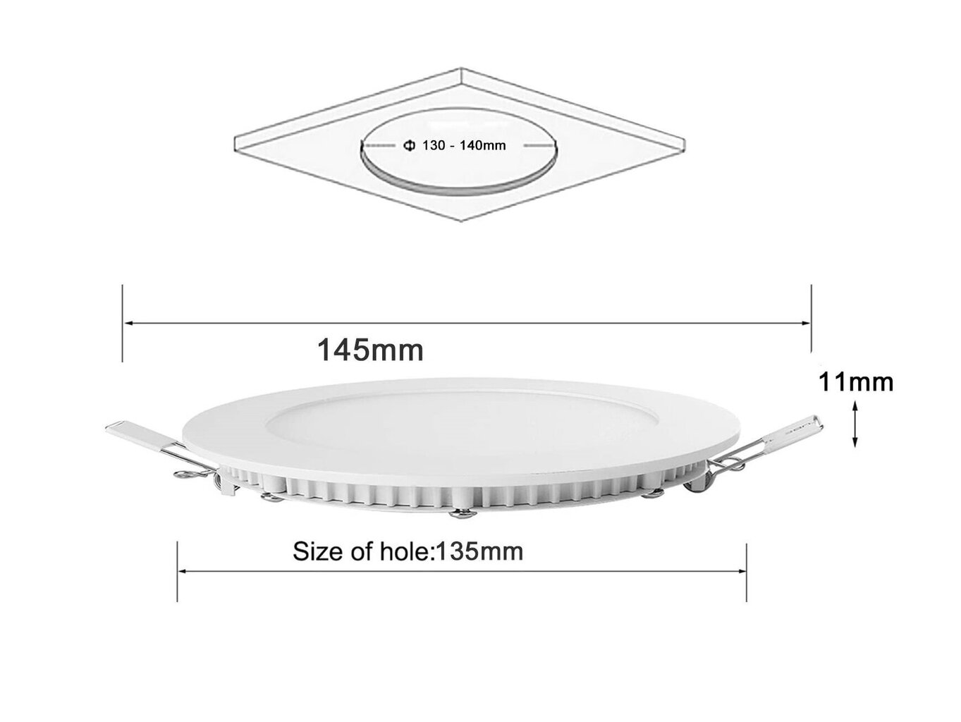 LED panelis G.LUX LXM-2210-9W цена и информация | Iebūvējamās lampas, LED paneļi | 220.lv