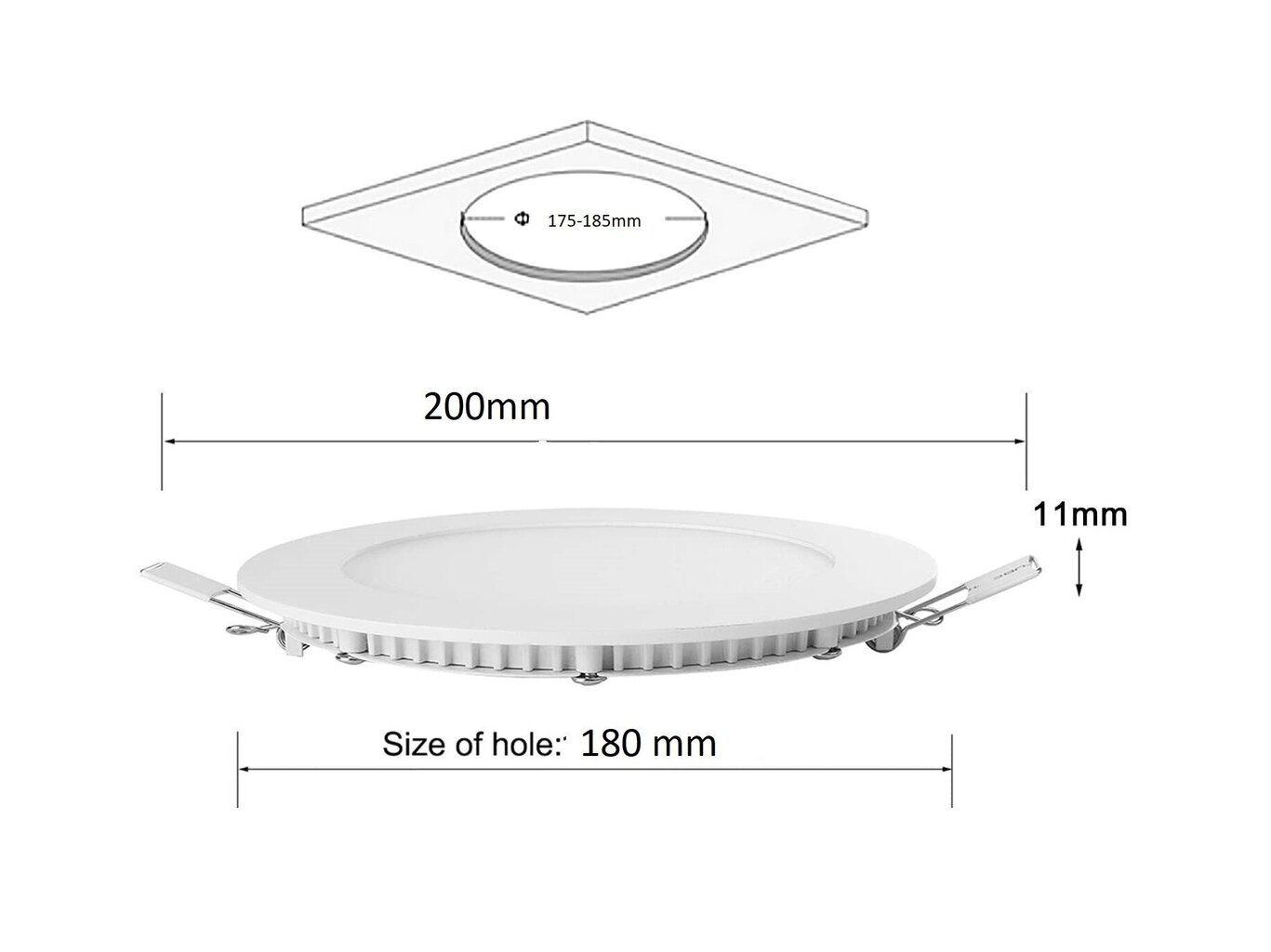 LED panelis G.LUX LXM-2212-15W cena un informācija | Iebūvējamās lampas, LED paneļi | 220.lv