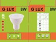 LED spuldzes G.LUX GR-LED-GU10-PA9-8W 3000K - 10 gab. Iepakojums cena un informācija | Spuldzes | 220.lv