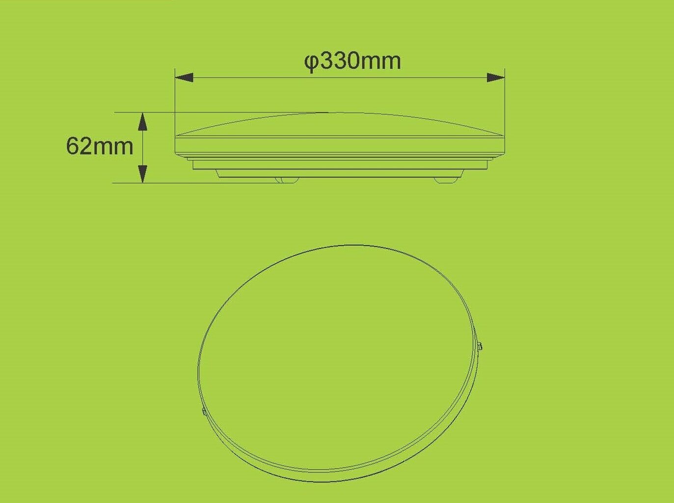 LED Lampa G.LUX GR-LED-ROUND-24W cena un informācija | Griestu lampas | 220.lv