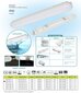 LED IP65 lampa G.LUX GWP-LED-18W cena un informācija | Griestu lampas | 220.lv