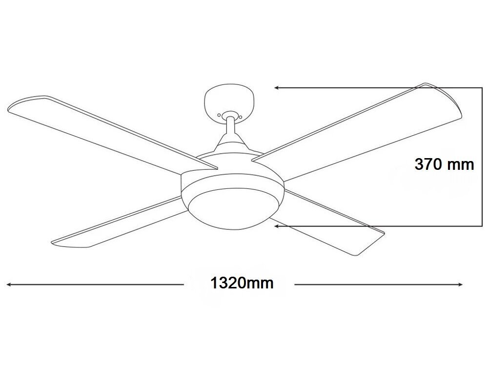 Lampa ar ventilatoru G.LUX GF-DISCUS цена и информация | Griestu lampas-ventilatori | 220.lv