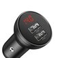 Baseus Digital Display Dual USB 4.8A Car Charger 24W Grey cena un informācija | Lādētāji un adapteri | 220.lv