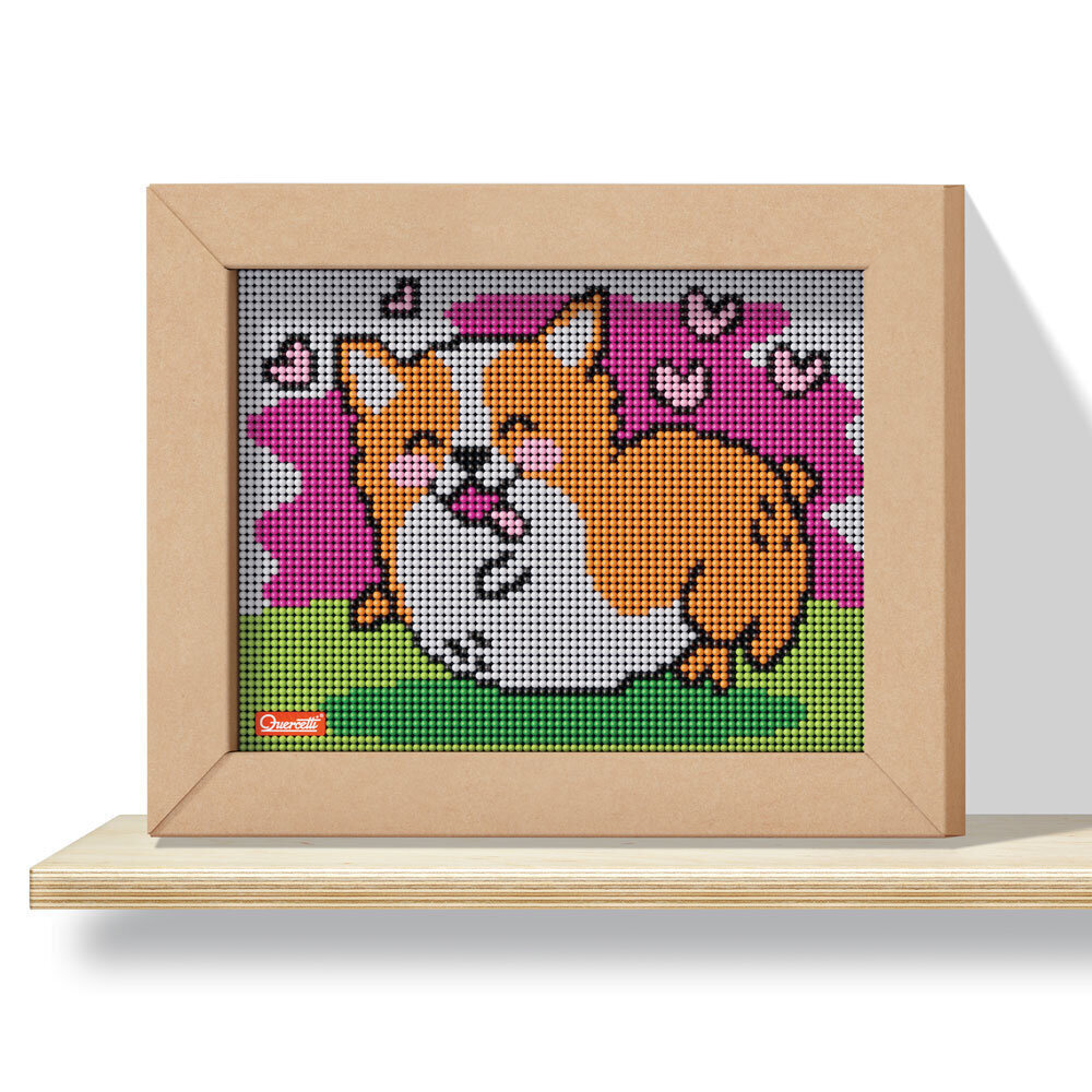Puzle Pikseļu māksla Kawaii stila Korgis Quercetti Pixel Art 4, 0799 cena un informācija | Puzles, 3D puzles | 220.lv