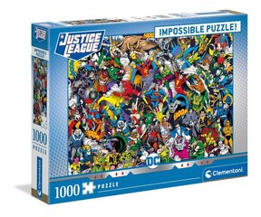 Puzle Clementoni Impossible Puzzle Dc Comics, 39599, 1000 d. cena un informācija | Puzles, 3D puzles | 220.lv