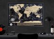 Dzēšama pasaules karte ar rāmi 73x3x53cm цена и информация | Pasaules kartes | 220.lv