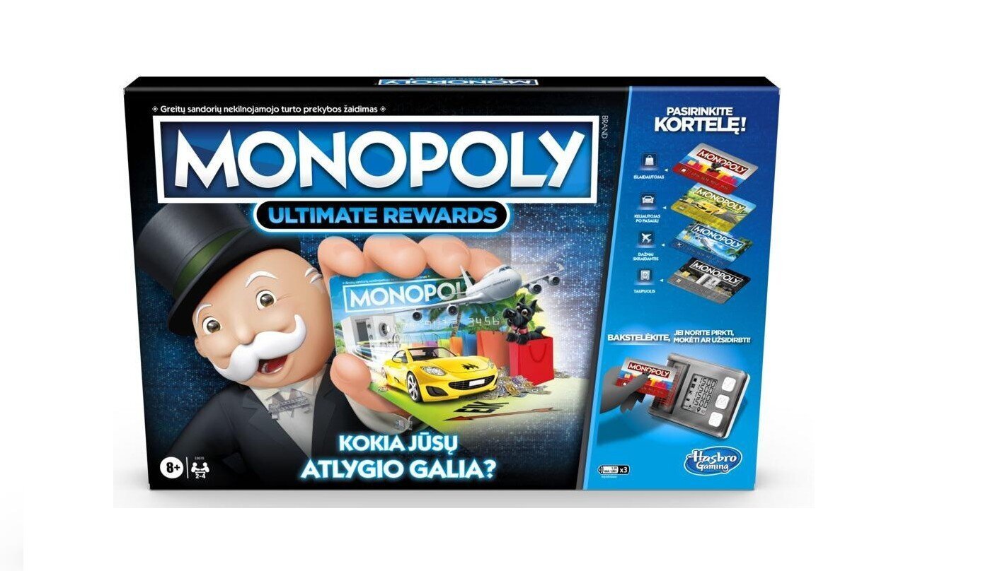 Galda spēle Monopols ar elektronisko banku Hasbro Monopoly Ultimate Rewards, LT цена и информация | Galda spēles | 220.lv