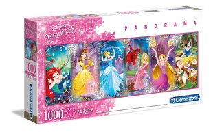 Головоломка Clementoni Panorama Диснеевские Принцессы (Disney Princess), 39444, 1000 д. цена и информация | Пазлы | 220.lv