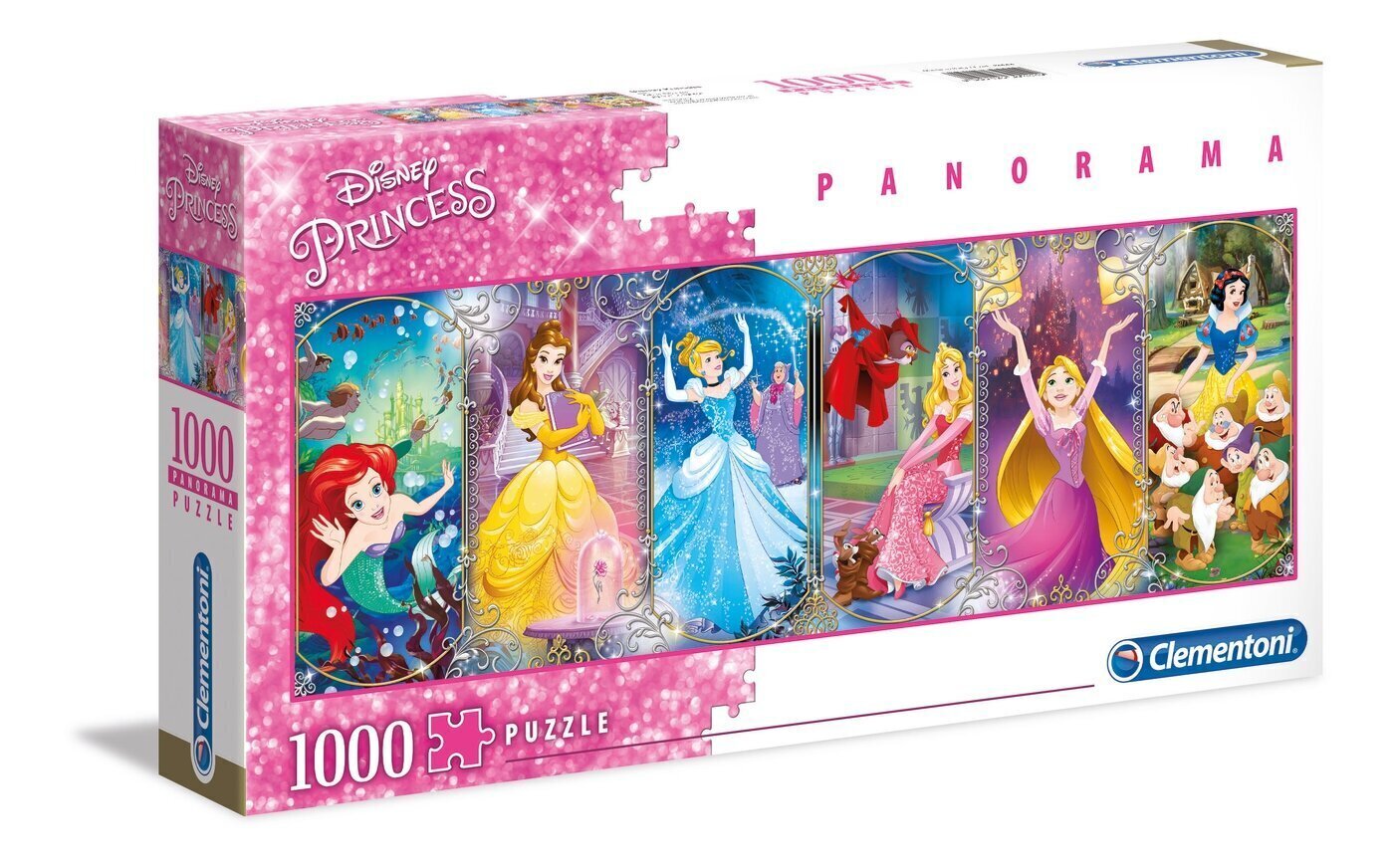 Головоломка Clementoni Panorama Диснеевские Принцессы (Disney Princess),  39444, 1000 д. цена | 220.lv