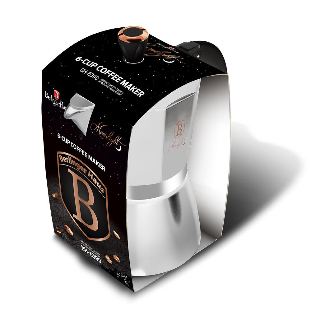 Berlingerhaus Espresso kafijas kanniņa Moonlight Collection, 6 tasītēm cena un informācija | Kafijas kannas, tējkannas | 220.lv