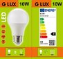 LED spuldzes G.LUX GR-LED-A60-10W 4000K, 10 gab.. Iepakojums цена и информация | Spuldzes | 220.lv