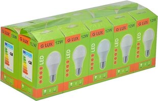 Светодиодные лампы G. LUX GR-LED-A60-12W 4000K, 10шт. Упаковка цена и информация | Лампочки | 220.lv