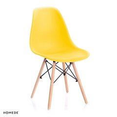 Комплект из 4 стульев Homede Margot, желтый цена и информация | Стулья для кухни и столовой | 220.lv