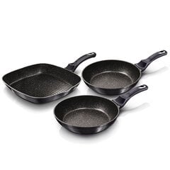 Berlinger Haus Metallic Line Carbon Pro Edition pannu komplekts, 3 gab. kaina ir informacija | Cковородки | 220.lv