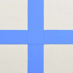 Piepūšamais vingrošanas paklājiņš, zils, 60x100x20cm, pvc cena un informācija | Vingrošanas paklāji | 220.lv