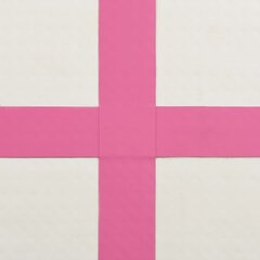 Piepūšamais vingrošanas paklājiņš, rozā, 200x200x10cm, pvc cena un informācija | Vingrošanas paklāji | 220.lv
