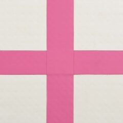 Piepūšamais vingrošanas paklājiņš, rozā, 60x100x10cm, pvc cena un informācija | Vingrošanas paklāji | 220.lv
