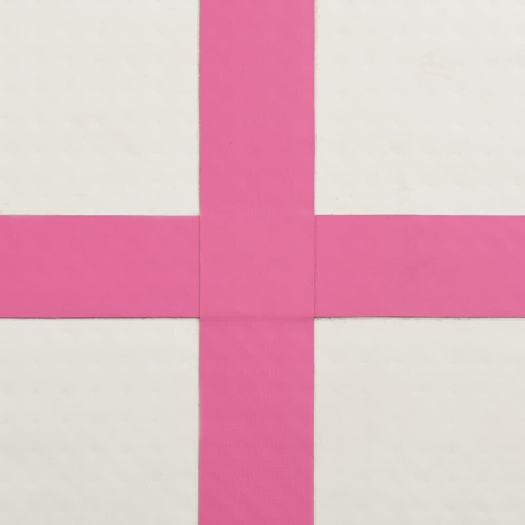 Piepūšamais vingrošanas paklājiņš, rozā, 60x100x20cm, pvc cena un informācija | Vingrošanas paklāji | 220.lv