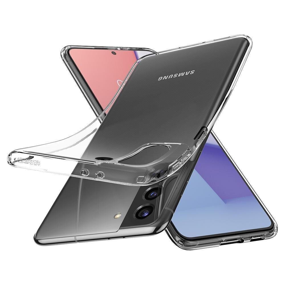 Silikona telefona vāciņš priekš Samsung G991 Galaxy S21 5G, Spigen Liquid Crystal, caurspīdīgs cena un informācija | Telefonu vāciņi, maciņi | 220.lv
