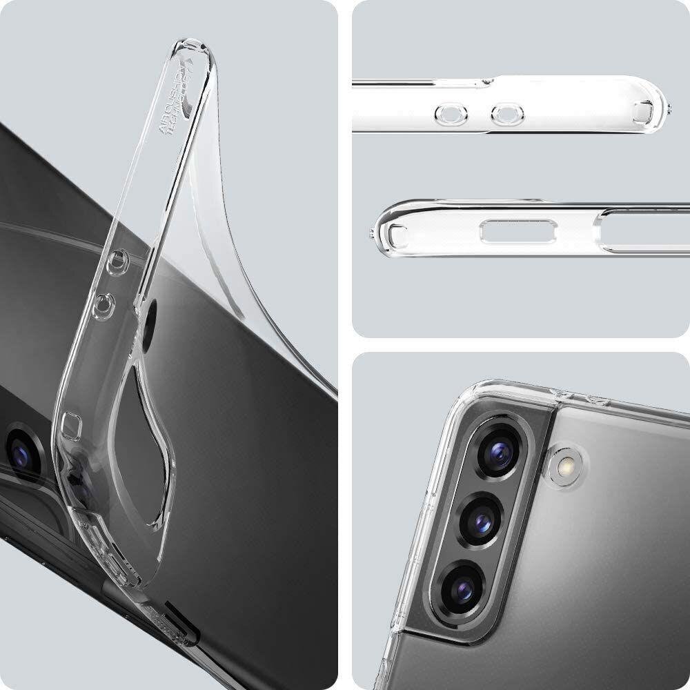 Silikona telefona vāciņš priekš Samsung G991 Galaxy S21 5G, Spigen Liquid Crystal, caurspīdīgs cena un informācija | Telefonu vāciņi, maciņi | 220.lv