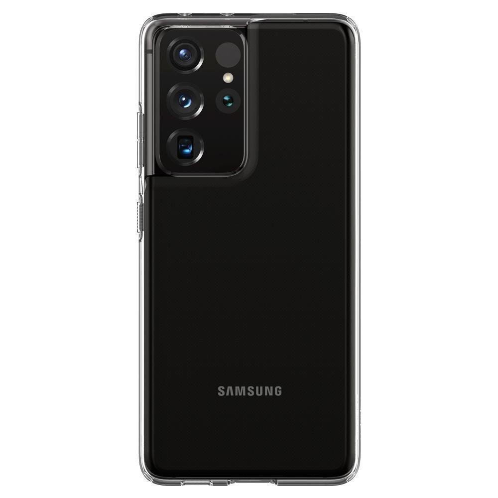 Silikona telefona vāciņš priekš Samsung G998 Galaxy S21 Ultra 5G, Spigen Liquid Crystal, caurspīdīgs cena un informācija | Telefonu vāciņi, maciņi | 220.lv