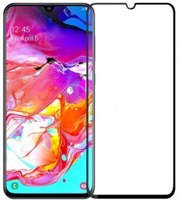 Hallo Full Face 5D Tempered Glass Aizsargstikls Pilnam Ekrānam Samsung Galaxy A12 Melns цена и информация | Ekrāna aizsargstikli | 220.lv