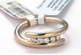 Золотое кольцо с бриллиантами 09FB5108012 цена и информация | Кольца | 220.lv