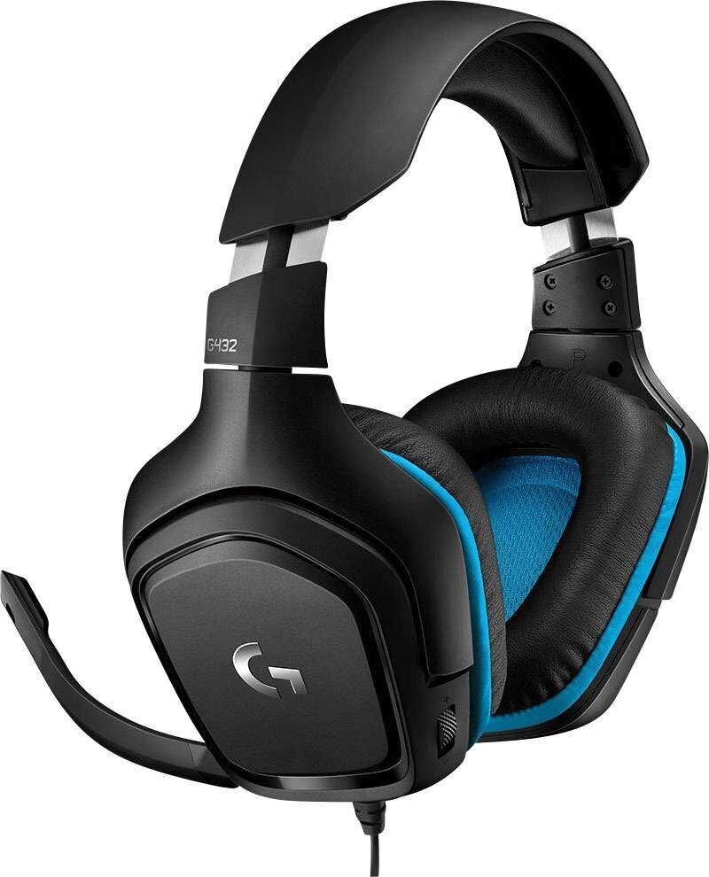 Logitech G432 Surround Sound Gaming cena un informācija | Austiņas | 220.lv