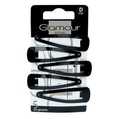 Заколки для волос Glamour, черные 5 шт. цена и информация | Аксессуары для волос | 220.lv