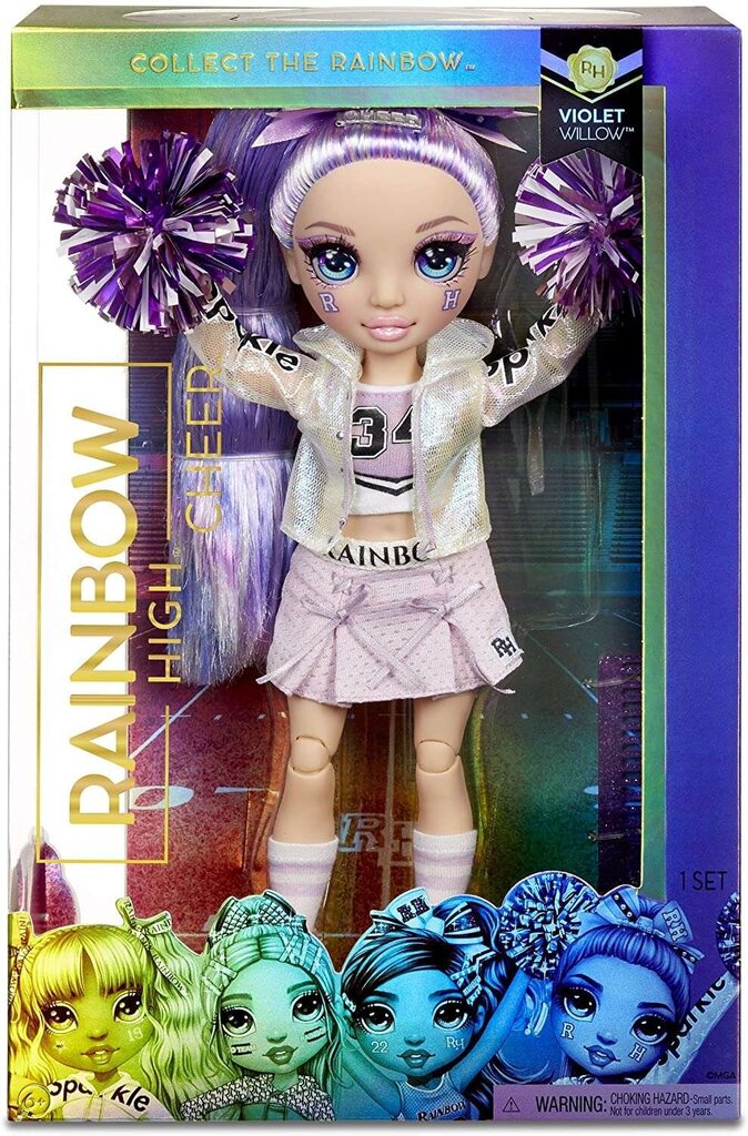 Rainbow High Cheer Doll - Violet Willow (Purple) cena un informācija | Rotaļlietas meitenēm | 220.lv