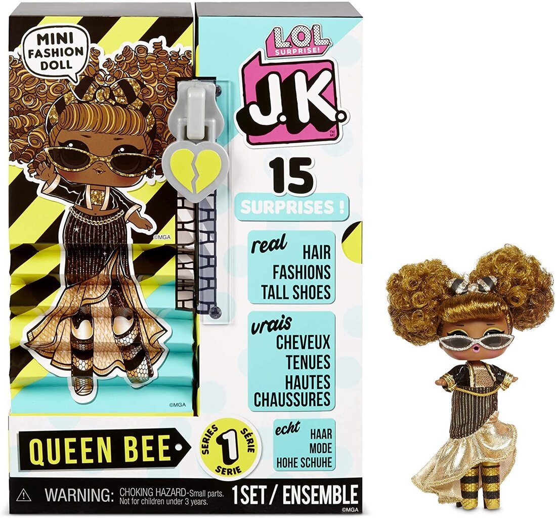 L.O.L. Surprise! JK Queen Bee Mini Fashion Doll цена | 220.lv