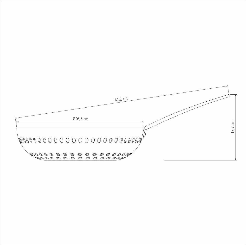 Tramontina CHURRASCO vokpanna grilam, ø 26 cm cena un informācija | Pannas | 220.lv