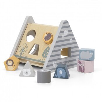 «Viga PolarB» деревянный сортировочный набор с кубиками цена и информация | Игрушки для малышей | 220.lv