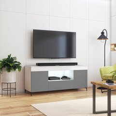 ТВ столик Selsey Gusto LED, серый/белый цена и информация | Тумбы под телевизор | 220.lv