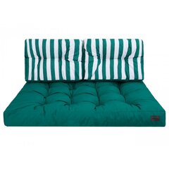 Набор из 3 подушек для поддона Hobbygarden Leo, зеленый цена и информация | Подушки, наволочки, чехлы | 220.lv