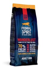 Primal Spirit mitra barība pieaugušiem suņiem Wanderlust 12kg cena un informācija | Sausā barība suņiem | 220.lv