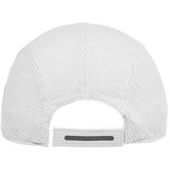 Cepure ar nagu sievietēm Asics Lightweight Running Cap 3013A291 101, balta cena un informācija | Sieviešu cepures | 220.lv