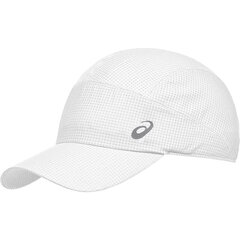 Cepure ar nagu sievietēm Asics Lightweight Running Cap 3013A291 101, balta cena un informācija | Sieviešu cepures | 220.lv