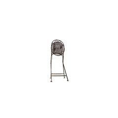 Металлический складной стул, коричневый цена и информация | скамейка со столиком | 220.lv
